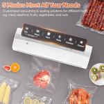 Vacuum Sealer Machine With Vacuum Sealer Bags, Dry/Moist Compact Full Automatic Food Sealer, Air Sealer Machine with Vacuum Seal Rolls, Bag Cutter,