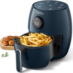 Small Compact Air Fryer, 2.1QT, 4-in-1 Small Mini Airfryer, Bake, Roast, Reheat, 98% Less Oil, Adjustable Temperature Control w/ 60min Timer, Quiet, Nonstick & Dishwasher Safe, BPA-Free, Dark Blue