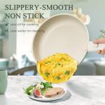 KIKCOIN Pots and Pans Set Nonstick, Ceramic Cookware Set Detachable Handle, Induction Kitchen Cookware Set with Removable Handle, Healthy Non Stick RV Cookware, Dishwasher ＆ Oven Safe, PFOA Free