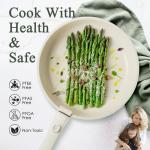 KIKCOIN Pots and Pans Set Nonstick, Ceramic Cookware Set Detachable Handle, Induction Kitchen Cookware Set with Removable Handle, Healthy Non Stick RV Cookware, Dishwasher ＆ Oven Safe, PFOA Free