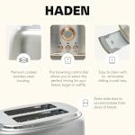 Haden Heritage 2 Slice Wide Slot Stainless Steel Toaster with Adjustable Browning Control & Non-Slip Feet, Steel & Copper