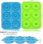 Walfos Non-Stick Silicone Donut Mold Set of 3