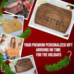 Personalized Christmas Gifts for Women, Customized Gifts for Mom – Custom Cutting Board for Mom or Grandma, Birthday, Christmas Gift Idea from Son, Daughter, Grandkids