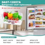 DA97-12657A Refrigerator Door Shelf Replacement Compatible with Samsung RF260BEAESG, RF261BEAESP, RF262BEAESR, NO. PS4176661,DA63-06867, AP5621270 (Left)