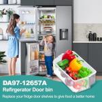 DA97-12657A Refrigerator Door Shelf Replacement Compatible with Samsung RF260BEAESG, RF261BEAESP, RF262BEAESR, NO. PS4176661,DA63-06867, AP5621270 (Left)