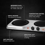 OVENTE Double Burner Electric Hot Plate, 1700W