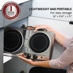 OVENTE Double Burner Electric Hot Plate, 1700W