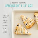 GreenLife Bakeware 18” x 13” Half Cookie Sheet Baking Pan, Non-Toxic PFAS-Free Healthy Ceramic Nonstick, Oven Safe to 450°F, Easy Release, Even Heating, Easy Clean, Turquoise