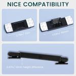 CLYMENE French Door Fridge Lock - Childproof, Adjustable, Easy Install - Cabinet Safety Latch Lock for Kids & Toddlers (Black)