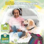 Heavy Duty Handheld Steam Cleaner for Cleaning with Lockable Steam Button&11pcs Accessories, Unlimited Water Addition for Continuous Steaming, Multi-Purpose Steamer for Cleaning Car, Grout (Purple)