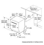 SHPM65W55N 24 500 Series Pocket Handle Dishwasher with 16 Place Settings 3rd Rack 44 dBA 5 Wash Cycles 5 Wash Options and Sanitize Option in Stainless Steel