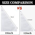 3Pcs Large Churro Piping Tips and Bags Set,9FT Pastry Tips with 30PACK 18Inch Large Piping Bags Disposable for churros maker,French Star Piping Tips for Eclairs,Butter Cookies,Cupcake Decorating tips