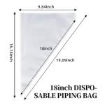 3Pcs Large Churro Piping Tips and Bags Set,9FT Pastry Tips with 30PACK 18Inch Large Piping Bags Disposable for churros maker,French Star Piping Tips for Eclairs,Butter Cookies,Cupcake Decorating tips