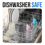 VELOMIX -2 Pack- 20 oz Protein Shaker Bottles for Protein Mixes - 2x Wire Whisk | Leak Proof Shaker Cups for Protein Shakes and Pre Workout | Protein Shaker Bottle Pack (Gray/White)