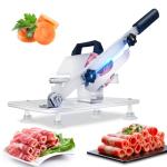 Manual Frozen Meat Slicer Machine for Home Use Meat Cutter Upgraded Stainless Steel Food Slicer Beef Mutton Roll for Hotpot Thickness Adjustable Cleavers Commercial Cooking Utensils cnh