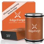EdgeForge™ Rolling Knife Sharpener Kit - Beech Wood Magnetic Rolling Sharpener for Knives with 15 & 20 Degree Angles - Elegant Gift for Chefs & Cooks - Knife Sharpening Kit for Kitchen & Pocket Knives