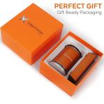 EdgeForge™ Rolling Knife Sharpener Kit - Beech Wood Magnetic Rolling Sharpener for Knives with 15 & 20 Degree Angles - Elegant Gift for Chefs & Cooks - Knife Sharpening Kit for Kitchen & Pocket Knives