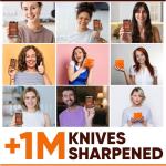 EdgeForge™ Rolling Knife Sharpener Kit - Beech Wood Magnetic Rolling Sharpener for Knives with 15 & 20 Degree Angles - Elegant Gift for Chefs & Cooks - Knife Sharpening Kit for Kitchen & Pocket Knives