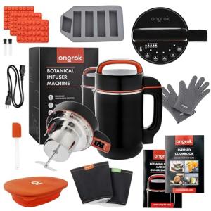 ONGROK Butter Maker & Oil Infuser Machine - Sleek Infuser Machine with Simple Functionality, Electric Tincture Machine Kit for Edible Herbal Oil with all Accessories (Bundle Pack)