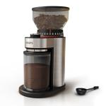 KRUPS Flat Burr Coffee Grinder Electric, 18 Adjustable Grind Settings, 2-20 Cups per Grind, Single Touch, Coffee Bean and Spice Grinder, Stainless Steel, Black