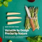 3.5 Inch Paring Knife – Swedish Steel Small Kitchen Knife with Italian Olive Wood Handle – Sharp Fruit & Vegetable Knife for Prep – Gift for Home Cooks & Chefs