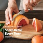 3.5 Inch Paring Knife – Swedish Steel Small Kitchen Knife with Italian Olive Wood Handle – Sharp Fruit & Vegetable Knife for Prep – Gift for Home Cooks & Chefs