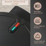 UVFAST Heart Waffle Maker, Heart Shaped Waffle Iron 5 Slices, Mini Waffle Makers with 8'' Non-stick Plates, Adjustable 5 Browning Control, Cool Touch Handle, Easy to Clean, 1000W