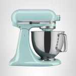KitchenAid Artisan Series 5 Quart Tilt Head Stand Mixer with Pouring Shield KSM150PS, Ice Blue