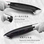 SHAN ZU 10 inch Bread Knife in Powder Steel, Serrated Bread Knife for Homemade Bread Sourdough Ultra Sharp Bread Slicer Knives with Ergonomic Pakkawood Handle for Sourdough, Turkey and Fruit