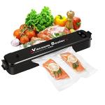 Portable Vacuum Sealer for Food Preservation - Black