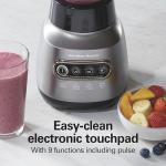 Hamilton Beach Wave Action Blender for Smoothies, Stainless Steel Ice Sabre Blades, 40oz Glass Jar, 20oz Blend-In Portable Travel Jar, 800 Watts, Quiet Design, Gray (58181)