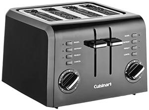 Cuisinart 4-Slice Compact Plastic Toaster, Black