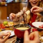 Set of 6 Stainless Steel Fondue Forks, 9.5 Inches Cheese Fondue Sticks Smore Sticks with Wooden Handle Heat Resistant for Chocolate Fountain Cheese Fondue Roast Marshmallows Fruits