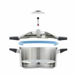 Kuhn Rikon Duromatic Stainless-Steel Saucepan Pressure Cooker - 7.4-Qt, Silver