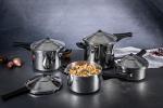 Kuhn Rikon Duromatic Stainless-Steel Saucepan Pressure Cooker - 7.4-Qt, Silver