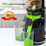 Cold Press Juicer, 5.8" Extra Large Feed Chute, Aeitto Masticating Juicer Machines, Easy to Clean wiht Brush, Fit Whole Vegetables & Fruits, Professional juice maker, Self Feeding, High Juice Yield
