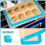 Silicone Baking Mat, Reusable Silicone Mats for Baking Set of 3, Non-Stick Baking Supplies for Pastries, Cookies, Macaroons, Bread