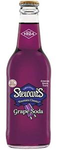 Stewart's Grape Soda, 12 fl oz (24 Glass Bottles)