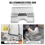Hilangsan Kegerator Drip Tray Stainless Steel Beer Drip Tray Bar Drip Trays for Kegerator Beer Tap Drip Tray Keg Drip Tray Kegerator Accessories Anti-Skid Base Metal Kegrator Drip Mat