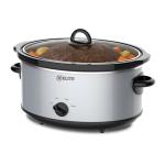 Kitchen Elite 6 Quart Slow Cooker for Large Families, Stainless Steel Crock Pot with 3 Heat Settings, Dishwasher-Safe Ceramic Pot & Tempered Glass Lid