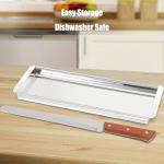 Beef Jerky Slicer Kit,Stainless Steel,Adjustable Thickness,Uniform Slices,Include Cutting Board & 14-Inch Slicing Knife,Thin Meat Slicer Kit for Chefs & Home Kitchens