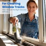 SLinBeiBy 3 Pack Scrub Brush Set, Hard Bristle Brushes for Cleaning Bathroom, Sink, Corner, Stove, Tile Grout, Tight Spaces