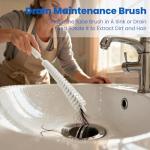 SLinBeiBy 3 Pack Scrub Brush Set, Hard Bristle Brushes for Cleaning Bathroom, Sink, Corner, Stove, Tile Grout, Tight Spaces