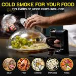 Cocktail Smoker Kit - Whiskey Smoker Kit - Smoke Infuser - Extended Kit, 14 PCS, Smoker Machine with Accessories and Wood Chips - Indoor Smoker - Gift for Men