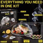 Cocktail Smoker Kit - Whiskey Smoker Kit - Smoke Infuser - Extended Kit, 14 PCS, Smoker Machine with Accessories and Wood Chips - Indoor Smoker - Gift for Men