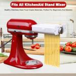 RETHONE Pasta Maker Attachment for KitchenAid Stand Mixers -3 in 1 Set Pasta Attachments includes Pasta Roller, Spaghetti Fettuccine Cutter, Pasta Machine Attachment Accessories for KitchenAid