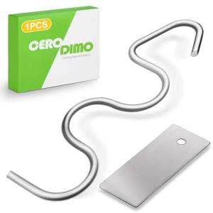 CeroDimo Stainless Steel Peanut Butter Stirrer Tool - Nut Butter Mixer for 12-30oz Jars, Perfect for Smoothly Mixing Peanut Butter, Almond Butter, and Jams