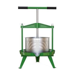 EJWOX Green Fruit Wine Press 2.38 Gal - Heavy-duty T-Handle & Cross-beam, Stainless Steel Juice Maker for Apple, Grape, Home Brewing