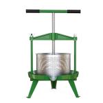 EJWOX Green Fruit Wine Press 2.38 Gal - Heavy-duty T-Handle & Cross-beam, Stainless Steel Juice Maker for Apple, Grape, Home Brewing