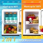 Mini Fridge for Bedroom, 15 Litre/21 Cans Portable Mini Refrigerator with AC/DC Power for Office, Dorm and Car, Thermoelectric Electric Cooler & Warmer Skincare Fridge for Drinks, Food, Cosmetics